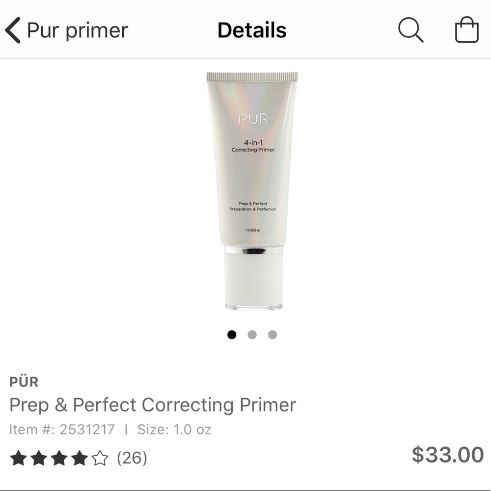 Pur Cosmetics Primer